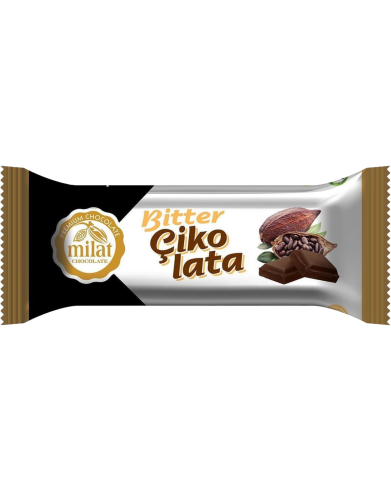 Milat Premium Bitter Dolgulu Çikolata 25 gr - MİLAT
