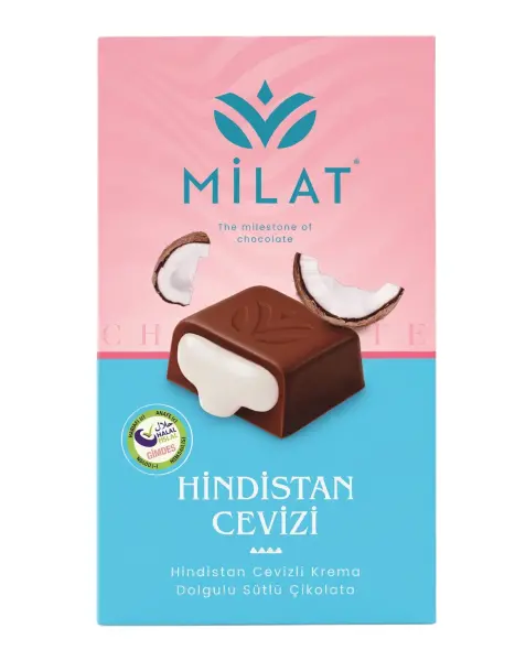 Milat Premıum Hindistan Cevizi Dolgulu Sütlü Çikolata 60 Gr - 1