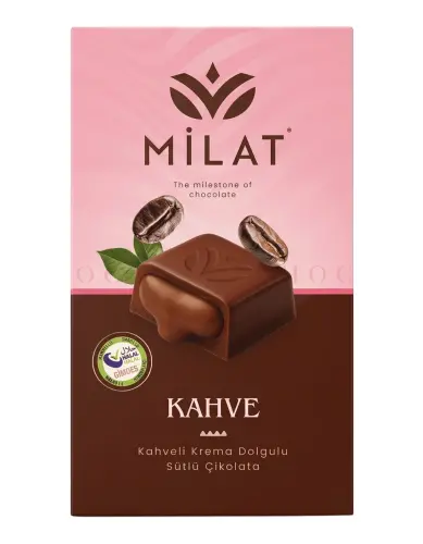 Milat Premıum Kahve Dolgulu Sütlü Çikolata 60 Gr - MİLAT