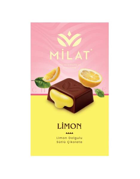 Milat Premıum Limon Dolgulu Sütlü Çikolata 60 Gr - 1