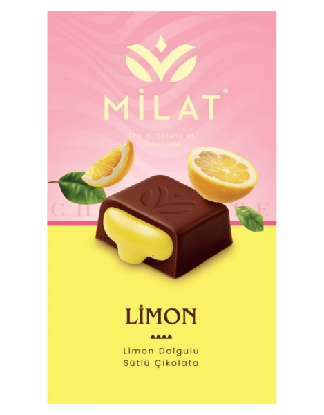 Milat Premıum Limon Dolgulu Sütlü Çikolata 60 Gr - 1