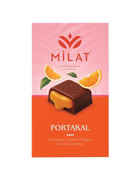 Milat Premıum Portakal Dolgulu Sütlü Çikolata 60 Gr - 1