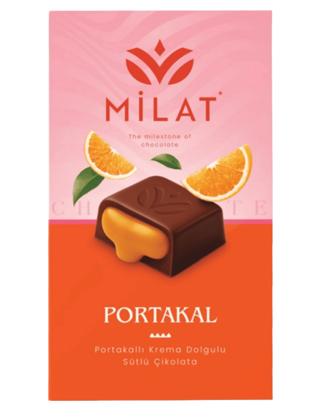 Milat Premıum Portakal Dolgulu Sütlü Çikolata 60 Gr - 1