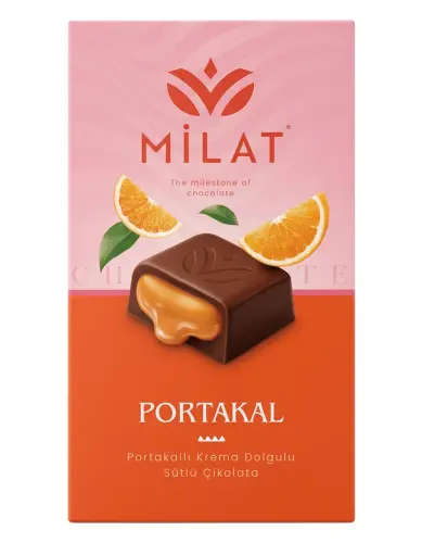 Milat Premıum Portakal Dolgulu Sütlü Çikolata 60 Gr - MİLAT
