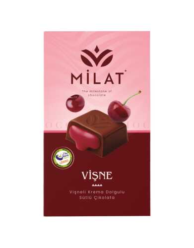 Milat Premıum Vişne Dolgulu Sütlü Çikolata 60 Gr - MİLAT