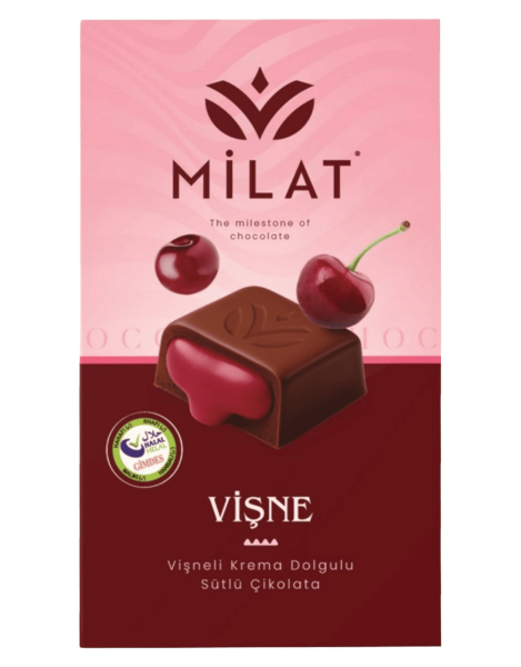 Milat Premıum Vişne Dolgulu Sütlü Çikolata 60 Gr - 1