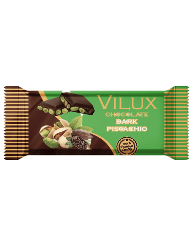 Milat Vilux Bitter Fıstıklı Tablet Çikolata 70 Gr - MİLAT