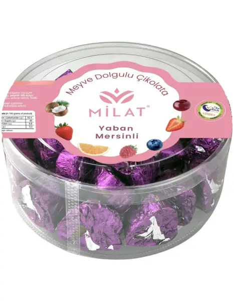 Milat Yaban Mersini Dolgulu Sütlü Çikolata 300 Gr - 1