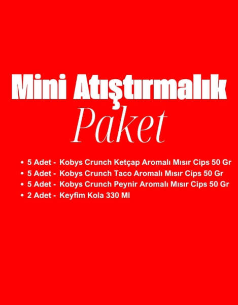 Mini Atıştırmalık Paketi - 2