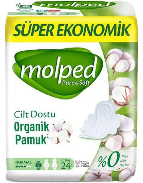 Molped Cilt Dostu Organik Pamuk Ped 24lü - 1