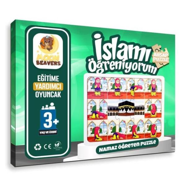 Moonbeavers Puzzle Namazı Öğreniyorum Kız Namaz 16*20 - 4