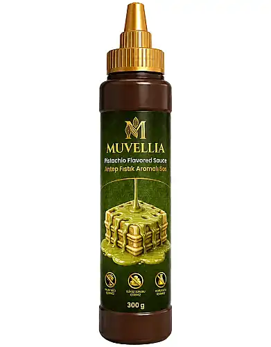 Muvellia Ekstra Waffle & Krep & Pankek Sos Antep Fıstık Aromalı 300 Gr - MUVELLIA