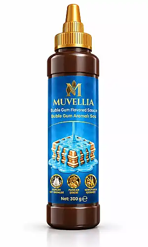 Muvellıa Ekstra Waffle & Krep & Pankek Sos Buble Gum 300 Gr - MUVELLIA