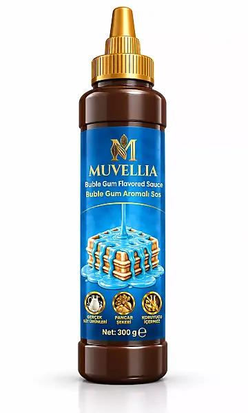Muvellıa Ekstra Waffle & Krep & Pankek Sos Buble Gum 300 Gr - 1