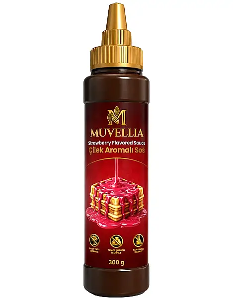 Muvellia Ekstra Waffle & Krep & Pankek Sos Çilek Aromalı 300 Gr - 1