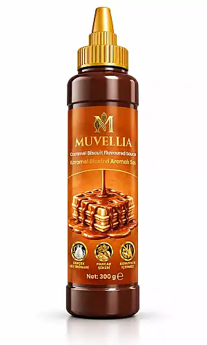 Muvellıa Ekstra Waffle & Krep & Pankek Sos Karamel Bisküvi 300 Gr - MUVELLIA