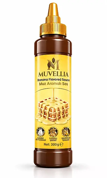 Muvellıa Ekstra Waffle & Krep & Pankek Sos Muz 300 Gr - 1