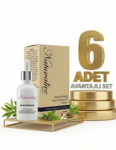 Naturalive Akne Karşıtı Yağ Dengeleyici Serum 6x30 Ml - NATURALİVE