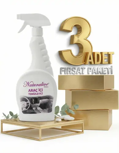 Naturalive Araç İçi Temizleyici 3x500 Ml - NATURALİVE