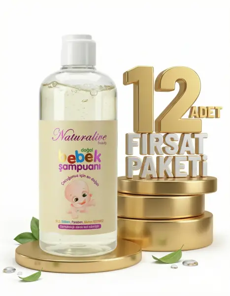 Naturalive Bebek Şampuanı 12x500 Ml - 1