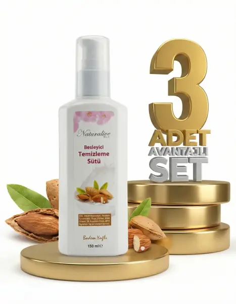 Naturalive Besleyici Temizleme Sütü 3x150 Ml - 1