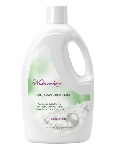 Naturalive Beyazlar Sıvı Çamaşır Deterjanı 2,50 Lt - Naturalive