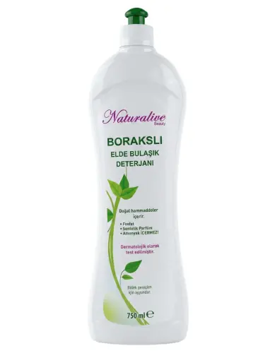 Naturalive Borakslı Elde Bulaşık Deterjani 750 Ml - Naturalive