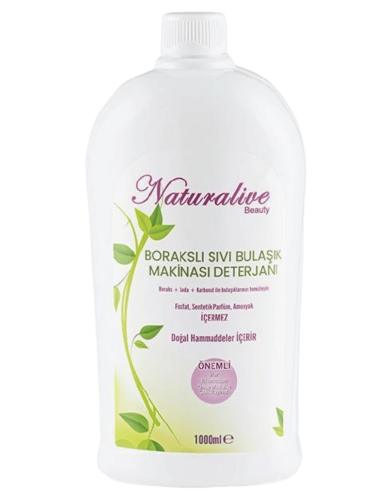 Naturalive Borakslı Sıvı Bulaşık Makinesi Deterjanı 1000 Ml - Naturalive
