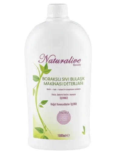 Naturalive Borakslı Sıvı Bulaşık Makinesi Deterjanı 1000 Ml - Naturalive