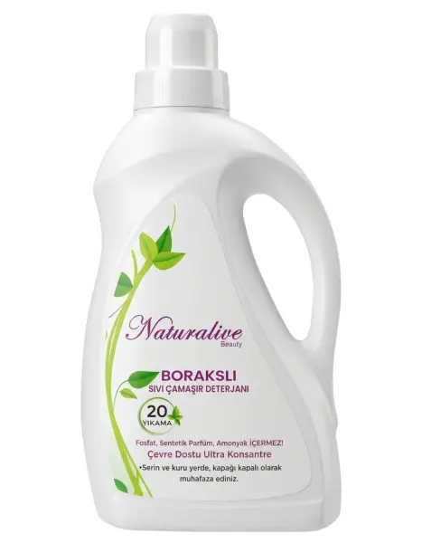 Naturalive Borakslı Sıvı Çamaşır Detarjanı 1000 Ml - 1