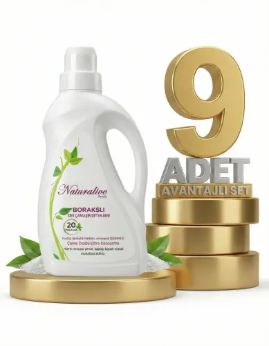 Naturalive Borakslı Sıvı Çamaşır Detarjanı 9x1000 Ml - Naturalive