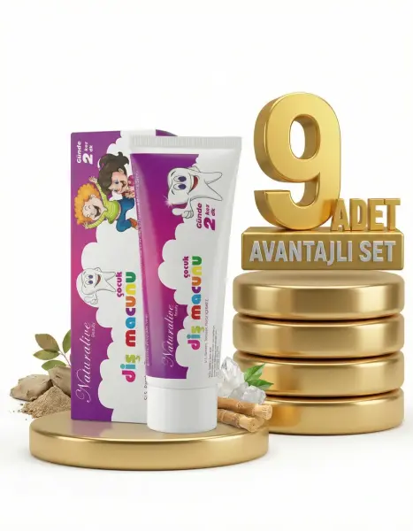 Naturalive Çocuk Diş Macunu 9x75 Ml/100 Gr - 1