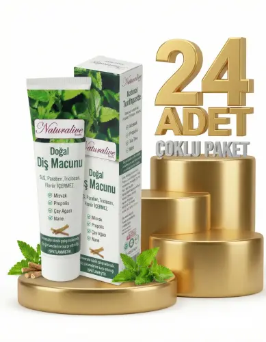 Naturalive Doğal Diş Macunu 24x100 Gr - Naturalive