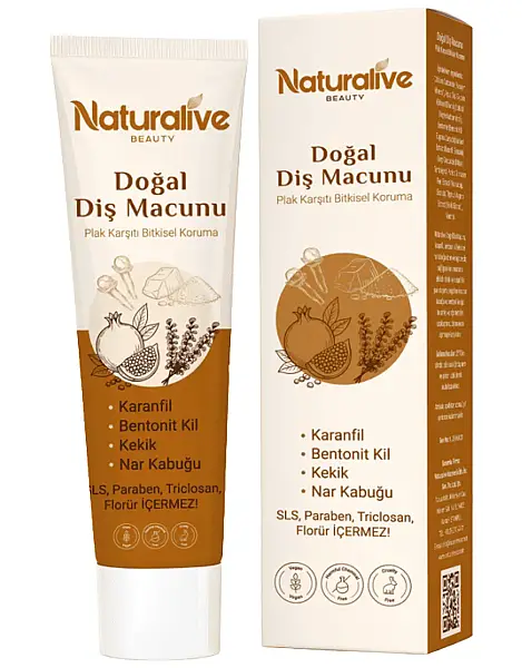 Naturalive Doğal Diş Macunu Plak Karşıtı Bitkisel Koruma 100 Ml - 1