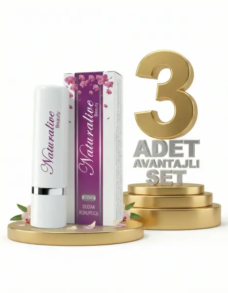 Naturalive Doğal Dudak Kremi 3x6 Gr - 1