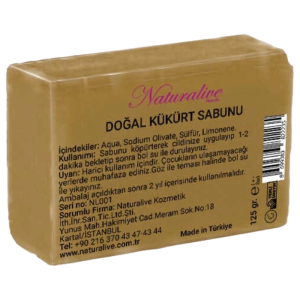Naturalive Doğal Kükürt Sabunu 125 Gr - 1