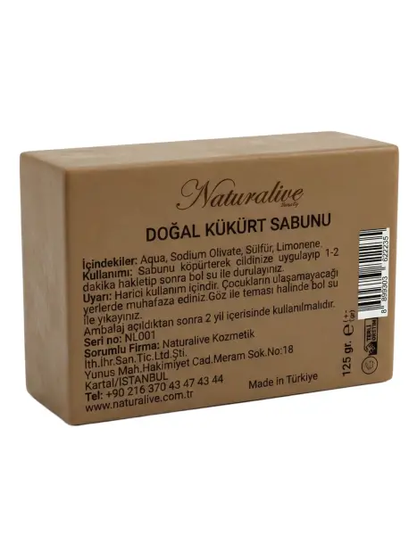 Naturalive Doğal Kükürt Sabunu 125 Gr - 1