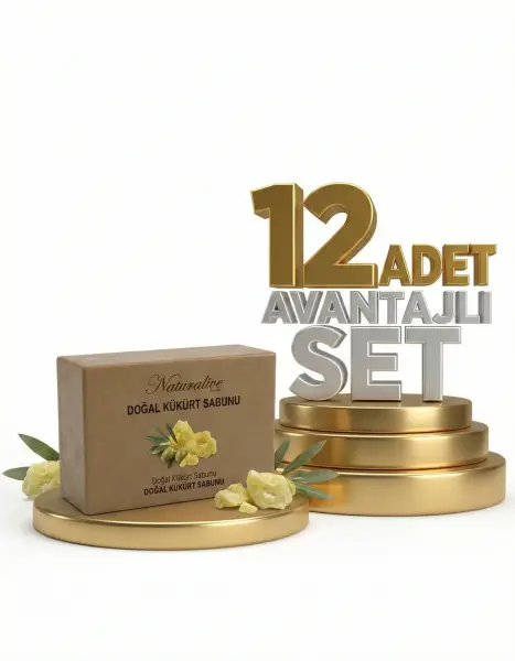 Naturalive Doğal Kükürt Sabunu 12x125 Gr - 1