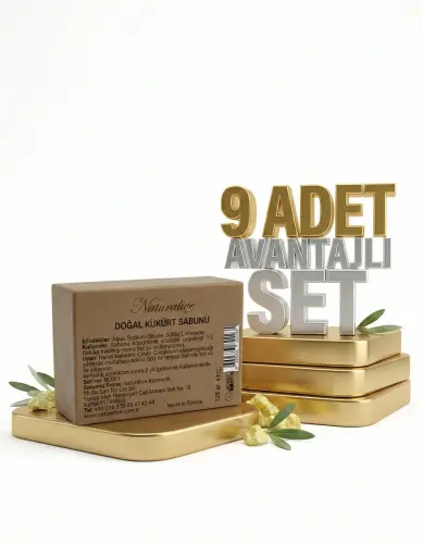 Naturalive Doğal Kükürt Sabunu 9x125 Gr - NATURALİVE
