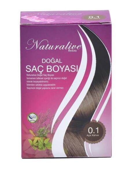 Naturalive Doğal Saç Boyası Açık Kahve 01 - 1