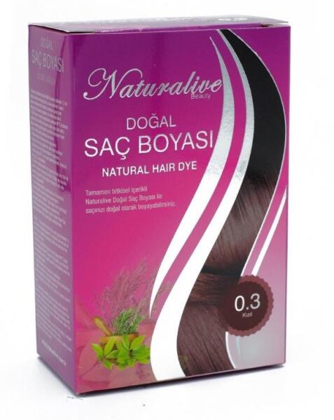 Naturalive Doğal Saç Boyası Kızıl 03 - 1