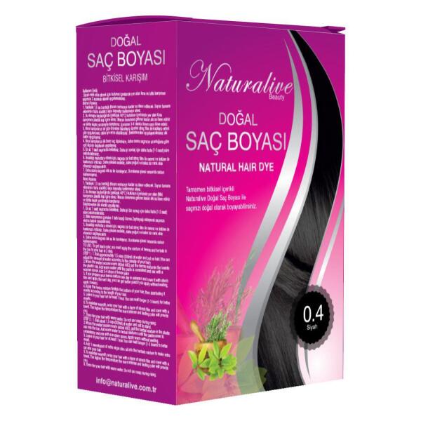 Naturalive Doğal Saç Boyasi Siyah 04 - 2