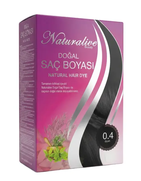 Naturalive Doğal Saç Boyasi Siyah 04 - 1