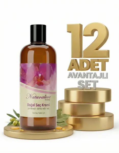 Naturalive Doğal Saç Kremi 12x500 Ml - 1