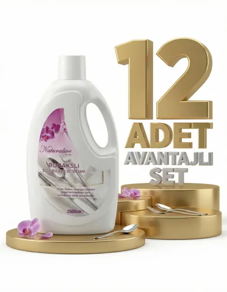 Naturalive Elde Bulaşık Deterjanı 12x2,5 Lt - 1