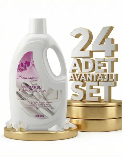Naturalive Elde Bulaşık Deterjanı 24x2,5 Lt - 1