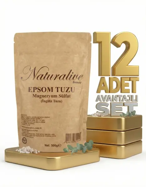 Naturalive Epsom Tuzu İngiliz Tuzu 12x500 Gr - 1