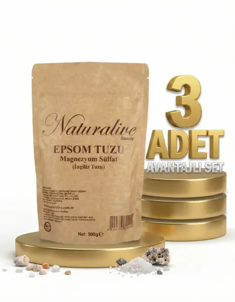 Naturalive Epsom Tuzu İngiliz Tuzu 3x500 Gr - 1