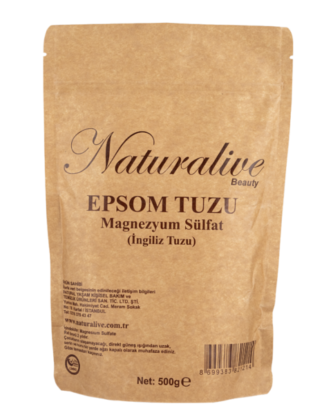 Naturalive Epsom Tuzu İngiliz Tuzu 500 Gr - 1