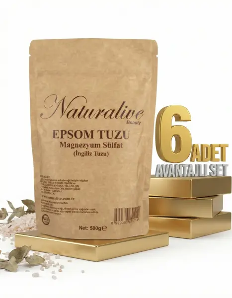Naturalive Epsom Tuzu İngiliz Tuzu 6x500 Gr - 1